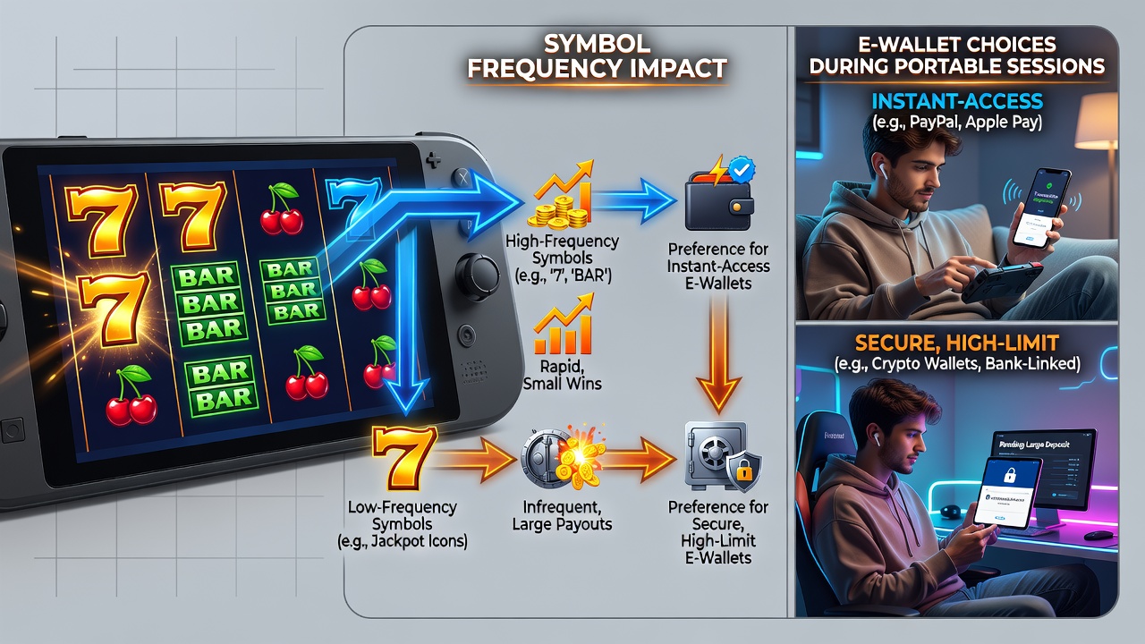 Mobile Slot-Session mit integrierter E-Wallet-Schnittstelle auf einem Tablet