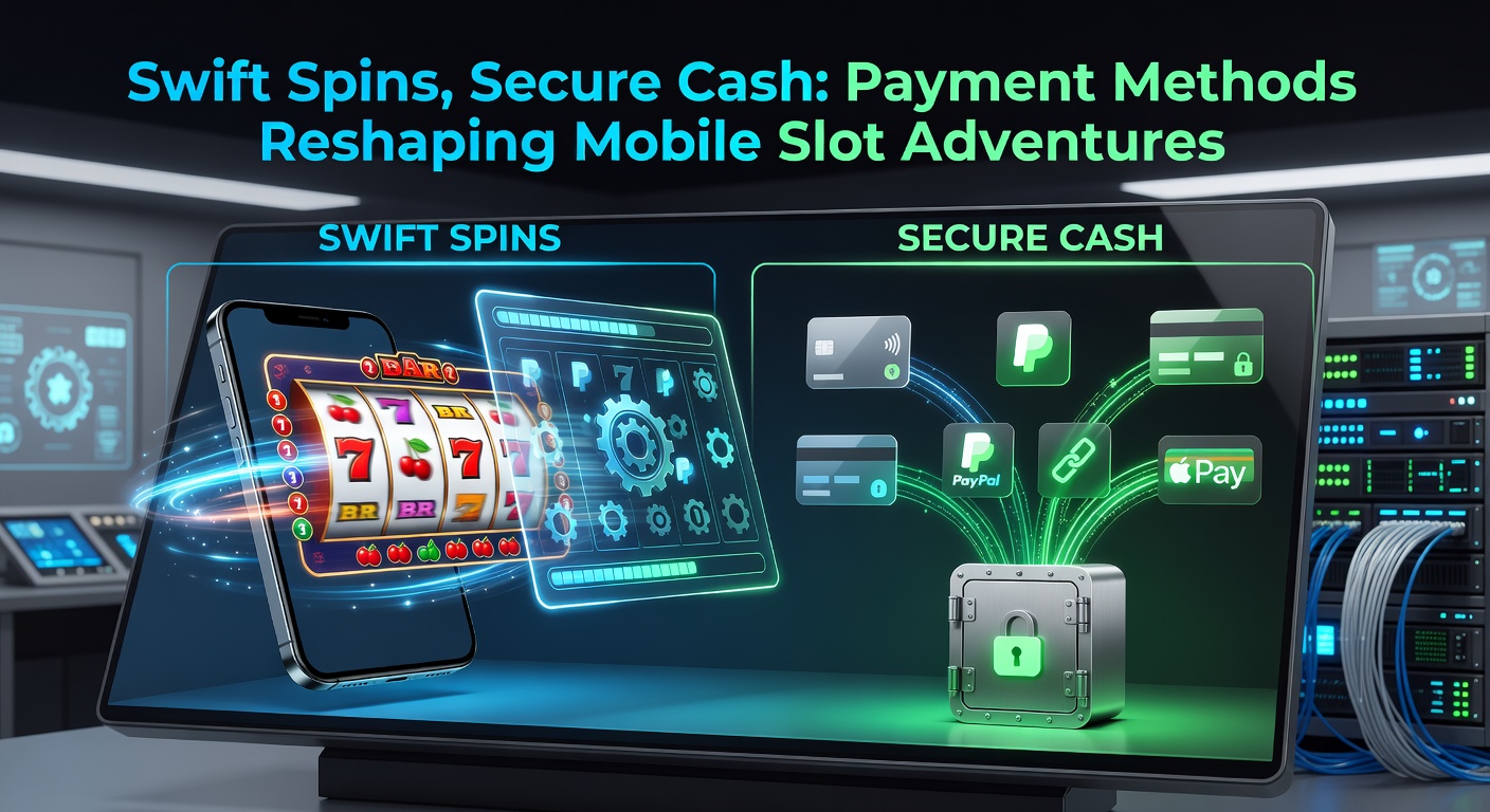 Grafik mit Zahlungstrends für mobile Slots, Icons von Wallets und Kryptos